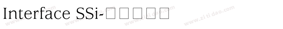Interface SSi字体转换